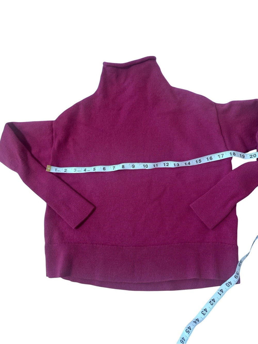 Wilfred Rich Magenta Turtleneck Sweater - Picture 4 of 7